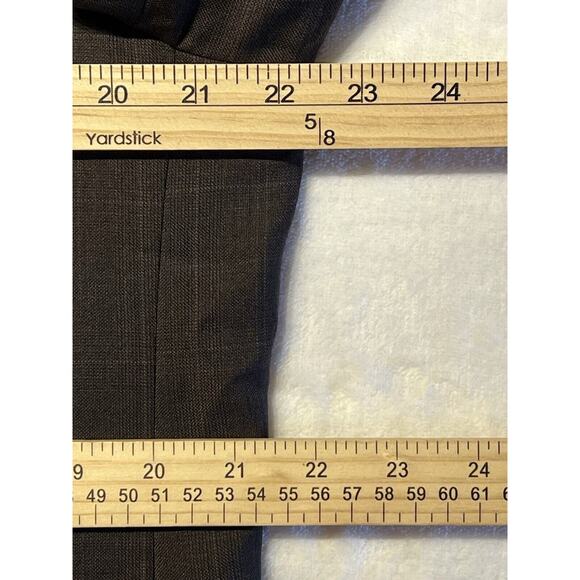 Burberry London 42L Brown Blue Tan Plaid Designer Blazer Sport Coat Jacket - Picture 13 of 16